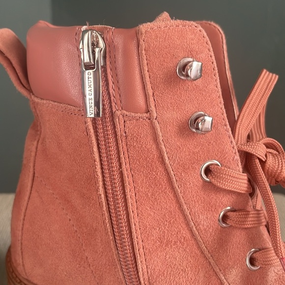 Vince Camuto pink suede/leather boots - Picture 6 of 14